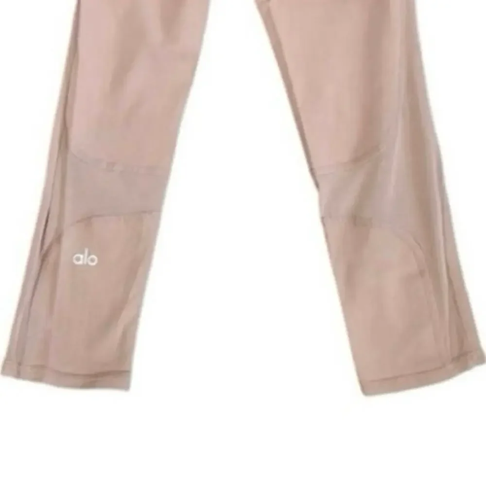 Alo Yoga High Waist Coast Capri Leggings Mesh Size Small Smoky Quartz